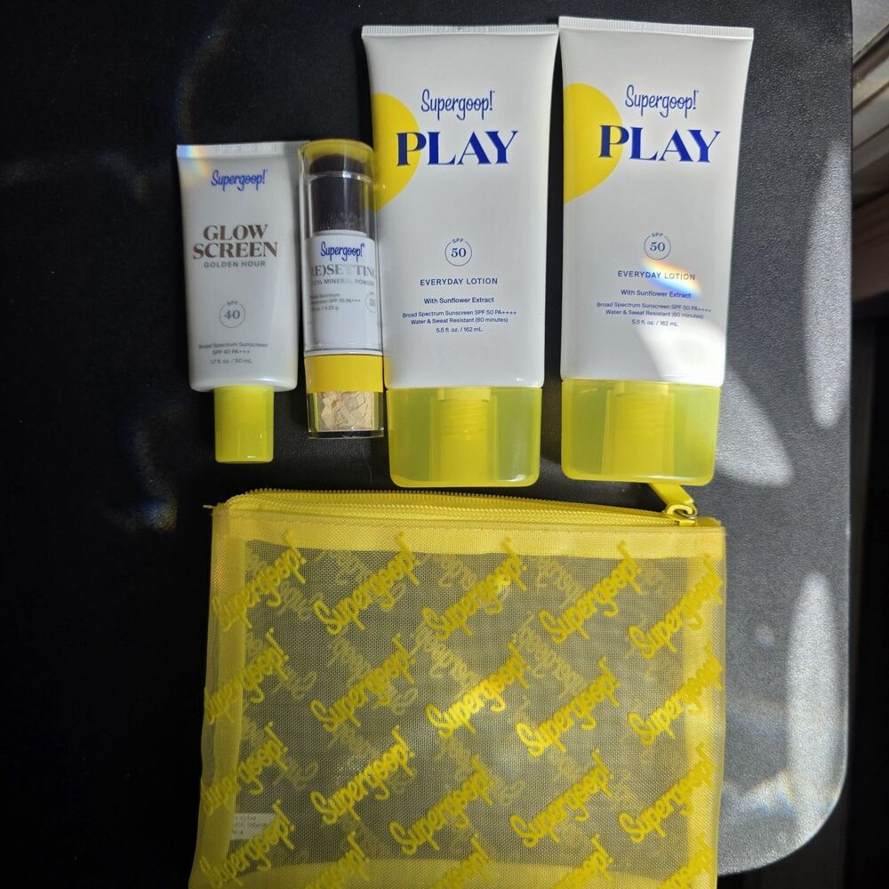 New Supergoop! Ultimate Sunscreen Protection Bundle + Travel Case